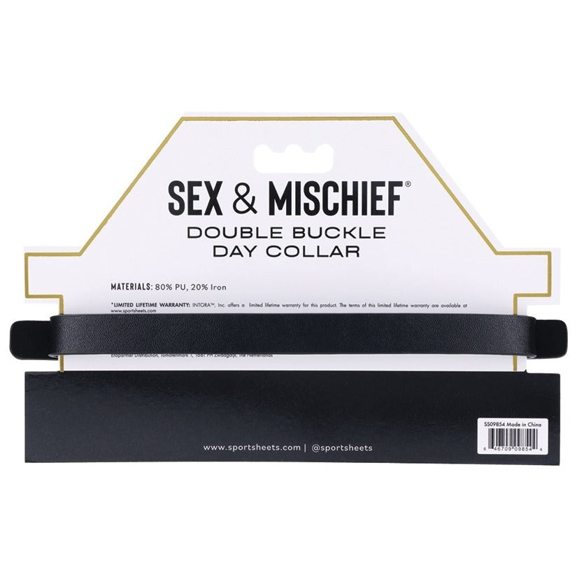 S&M Double Buckle Day Collar Sportsheets Toys - Fetish