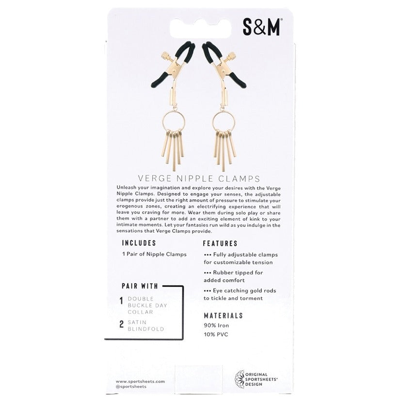S&M Verge Nipple Clamps Sportsheets Toys - Fetish