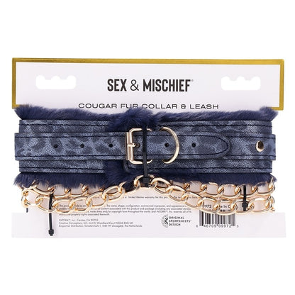 Cougar Fur Collar & Leash Sportsheets Toys - Fetish