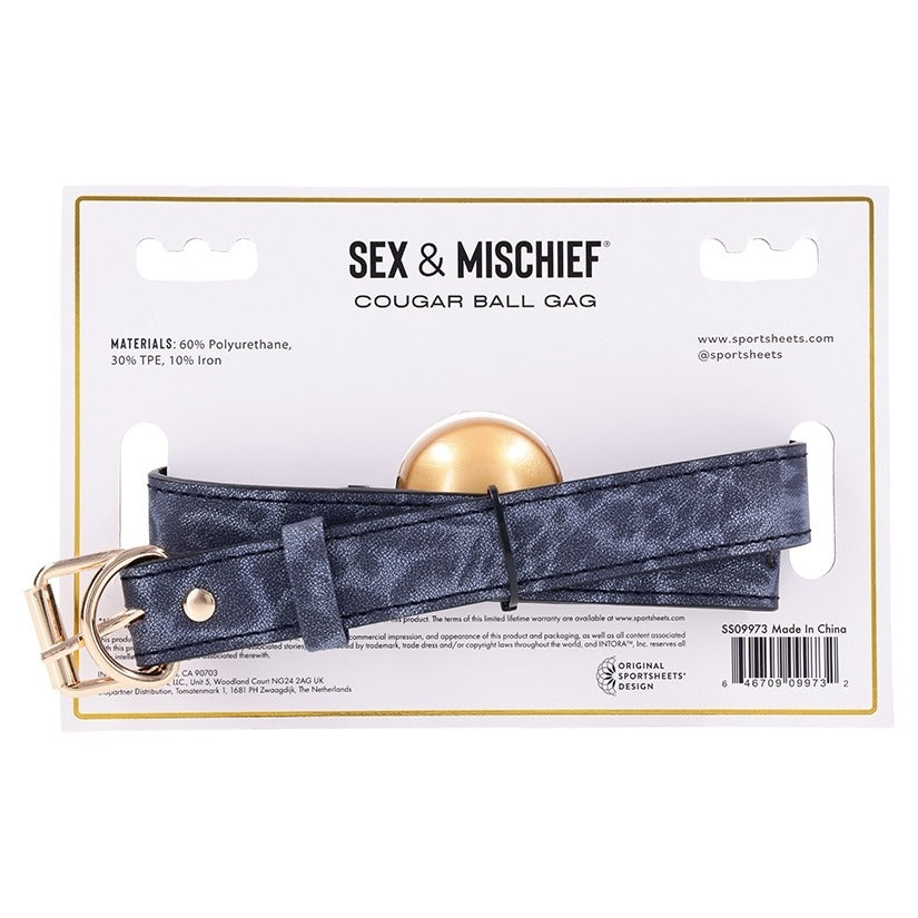 Cougar Ball Gag Sportsheets Toys - Fetish