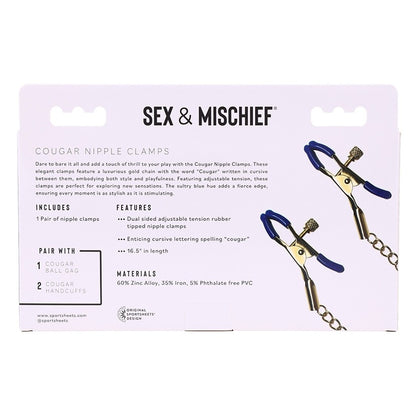 Cougar Nipple Clamps Sportsheets Toys - Fetish