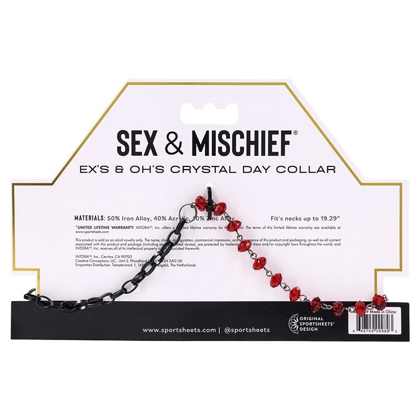 Ex's & Oh's Crystal Day Collar Sportsheets Toys - Fetish