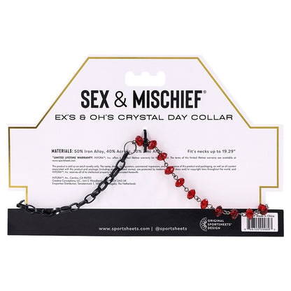 Ex's & Oh's Crystal Day Collar Sportsheets Toys - Fetish