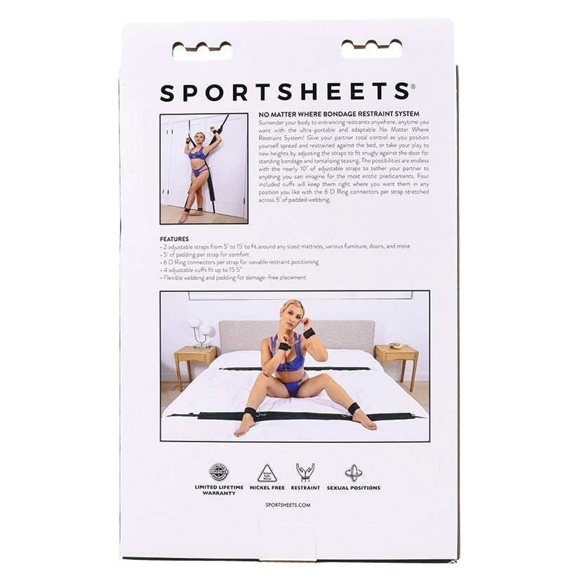 Sportsheets No Matter Where Bondage Restraint System Sportsheets Toys - Fetish
