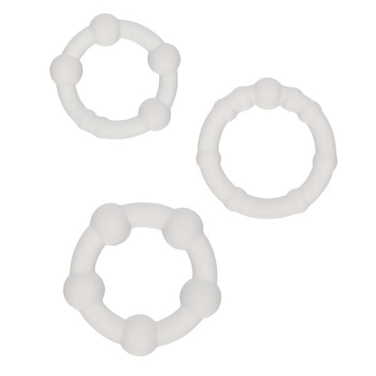 Alpha Liquid Silicone Beaded Rings CalExotics - California Exotic Novelties Toys - Cockrings
