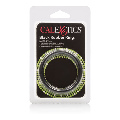 Rubber Ring - Large - Black CalExotics - California Exotic Novelties Toys - Cockrings