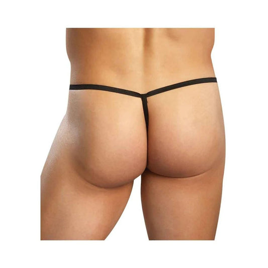 Male Power Stretch Lace Posing Strap Black One Size Male Power Man