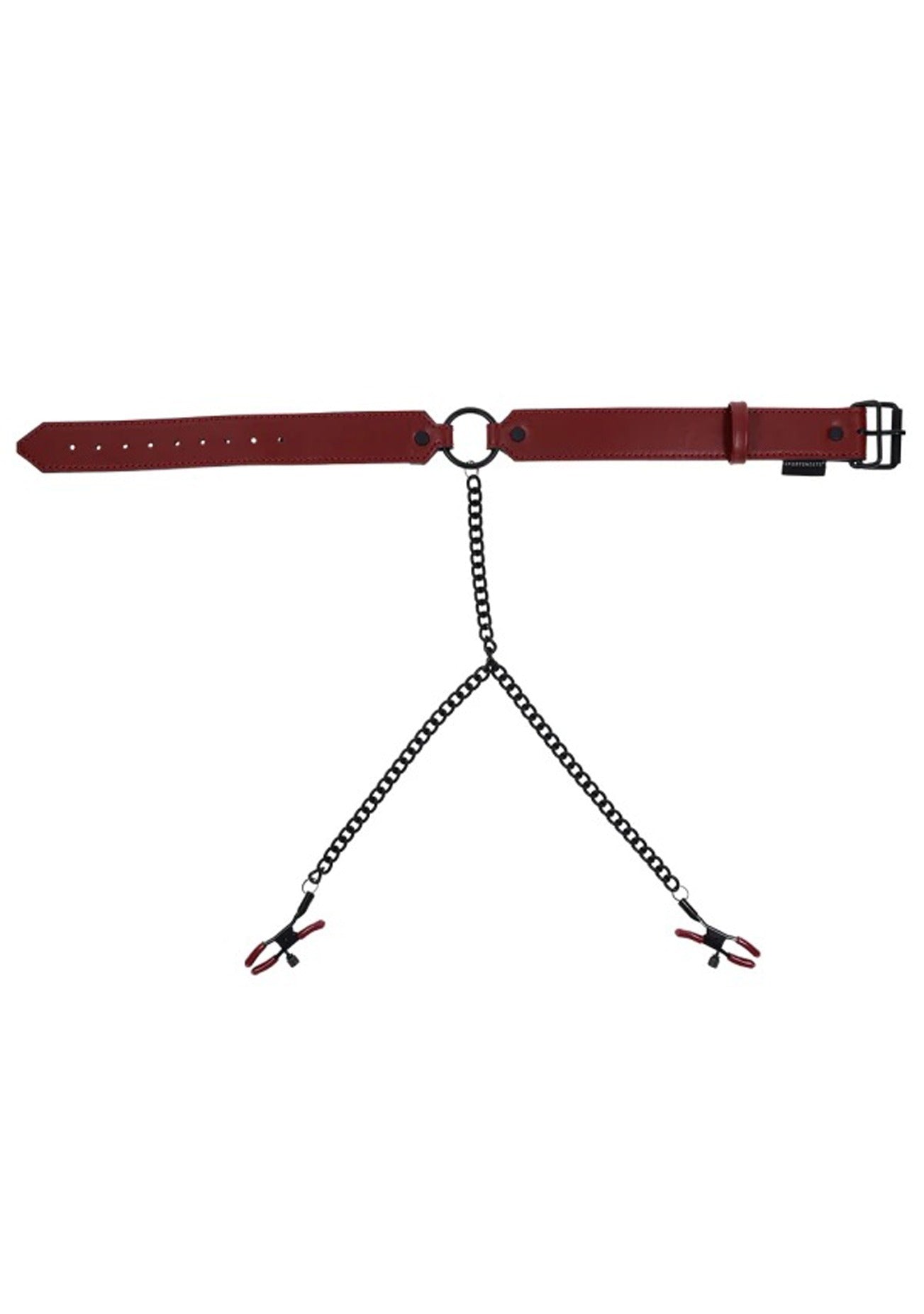 Saffron Collar with Nipple Clamps Sportsheets Toys - Fetish