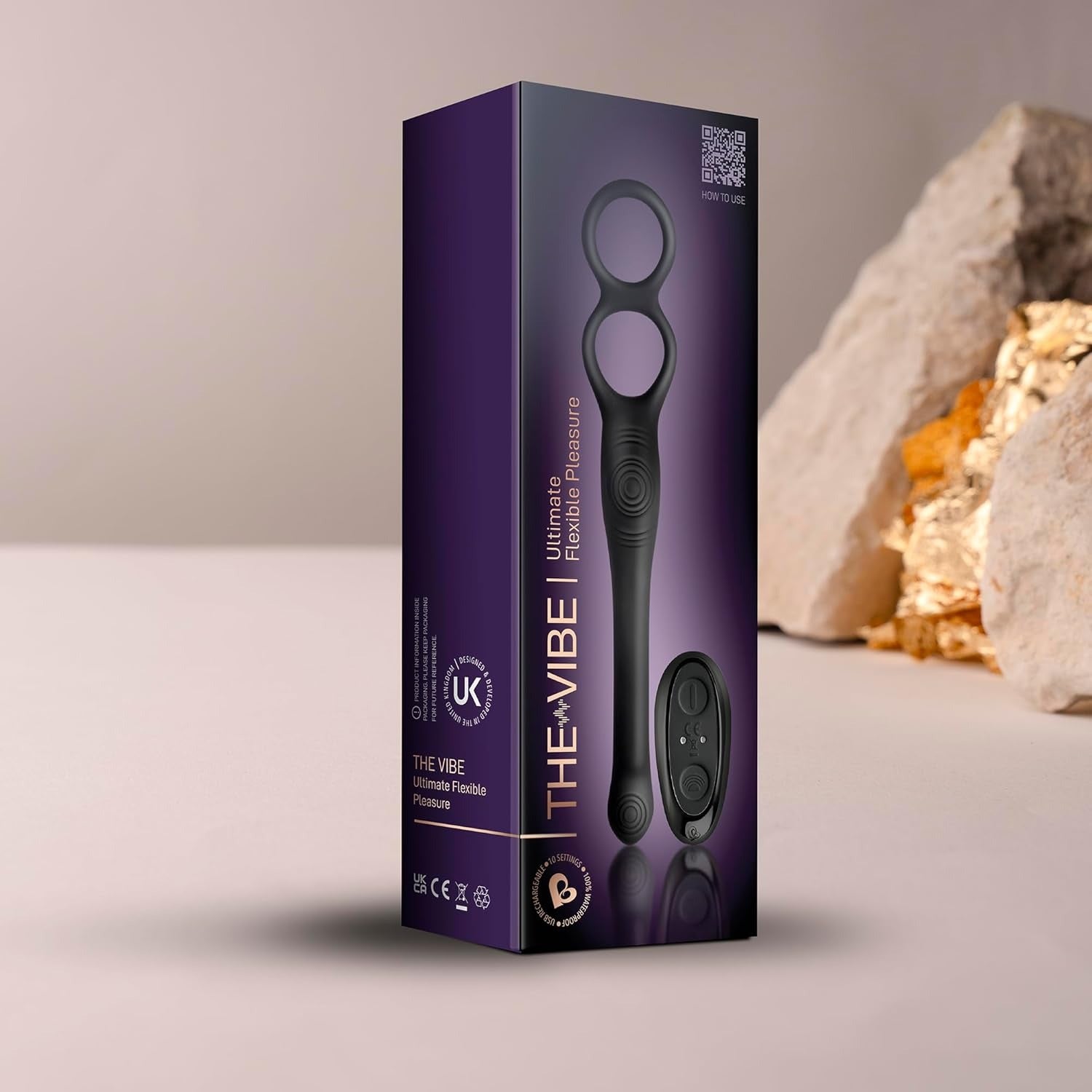 The-vibe C-ring And P-spot Stimulator Black Rocks Off Toys - Vibrators