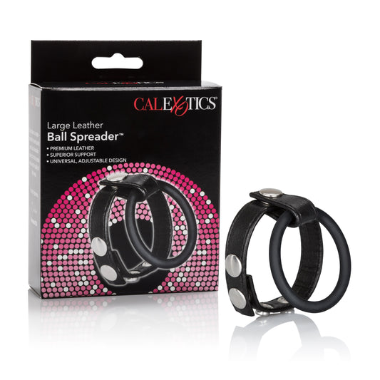 Large Leather Ball Spreader CalExotics - California Exotic Novelties Toys - Cockrings
