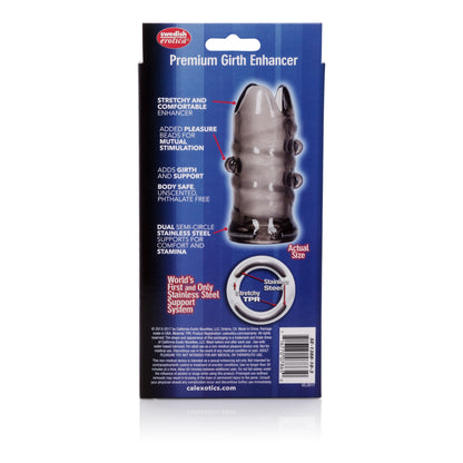 Apollo Premium Girth Enhancer - Smoke CalExotics - California Exotic Novelties Toys - Cockrings