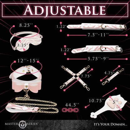 Pink Kitty Bondage Set - White/pink XR Brands Toys - Fetish