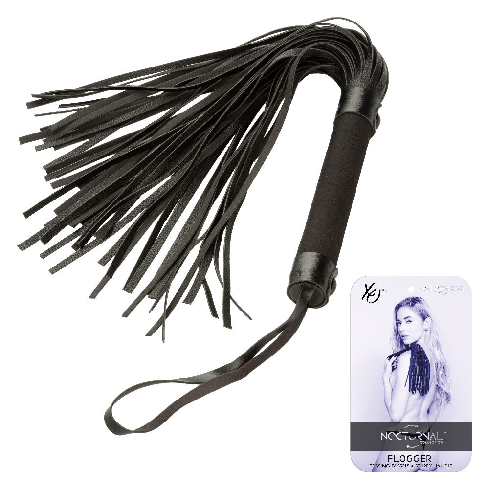Nocturnal Collection Flogger - Black CalExotics - California Exotic Novelties Toys - Fetish