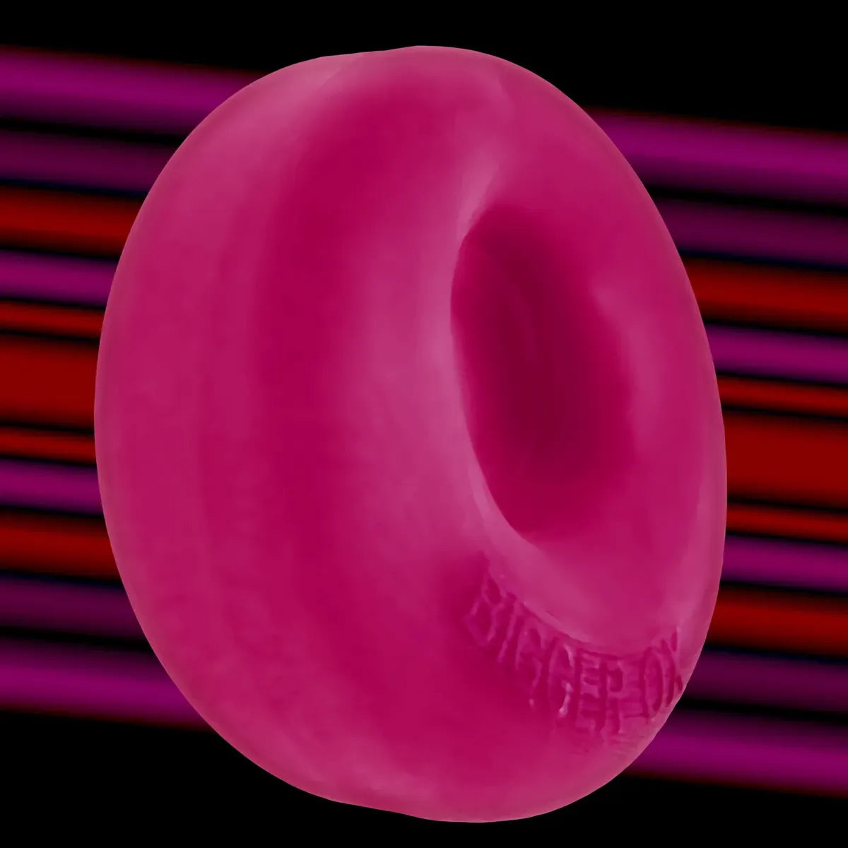 Oxballs Bigger Ox Thick Cockring Silicone Tpr Hot Pink Ice Oxballs Toys - Cockrings