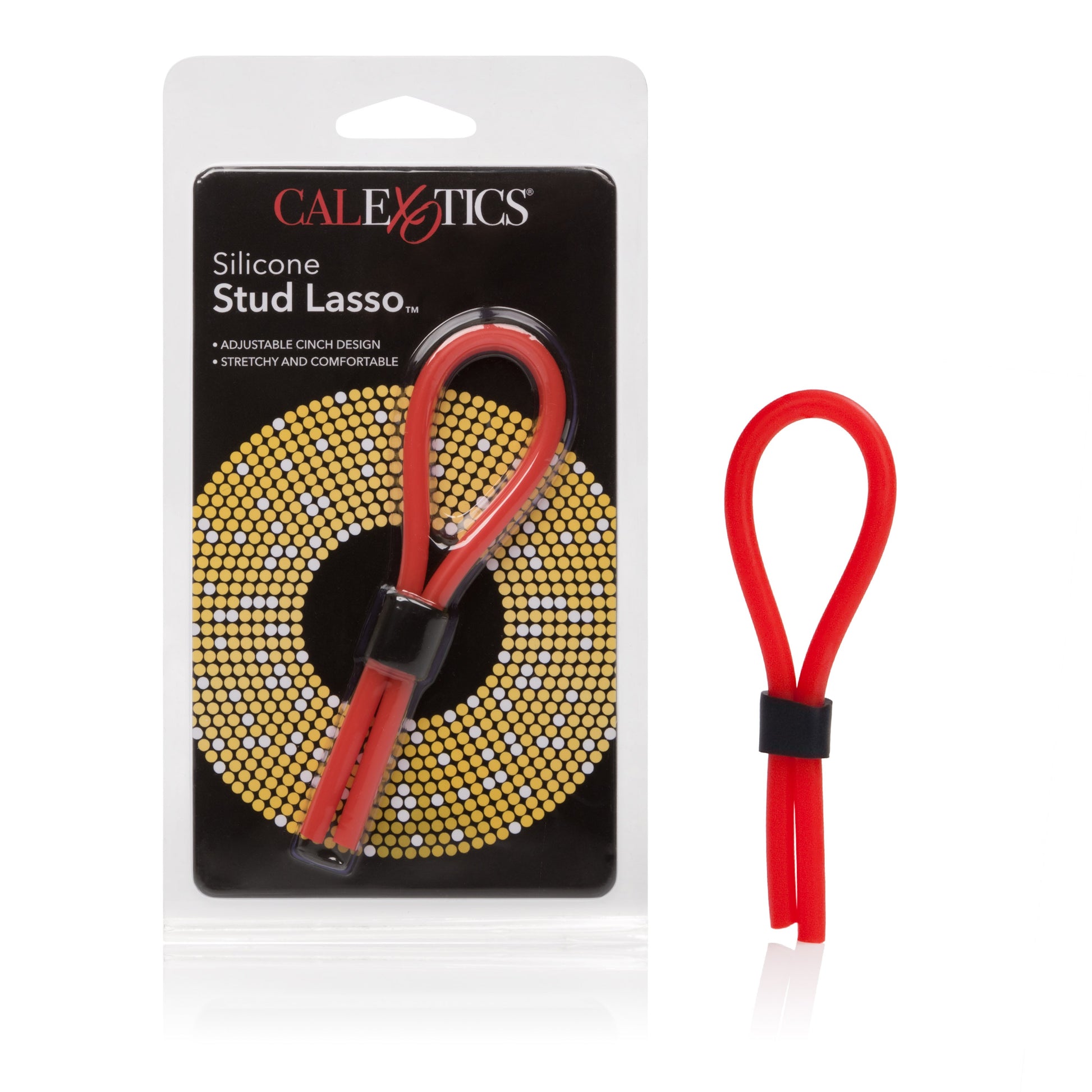 Silicone Stud Lasso - Red CalExotics - California Exotic Novelties Toys - Cockrings