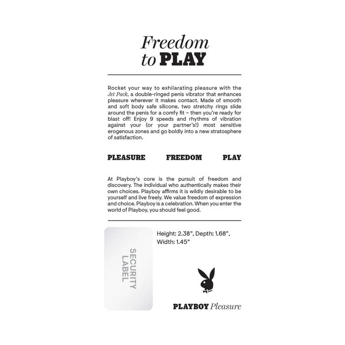 Playboy Pleasure Jet Pack Playboy Toys - Cockrings
