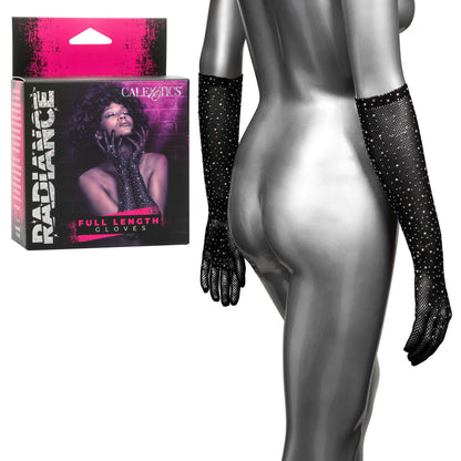 Radiance Full Length Gloves - Black CalExotics - California Exotic Novelties Women - Gloves & Mittens