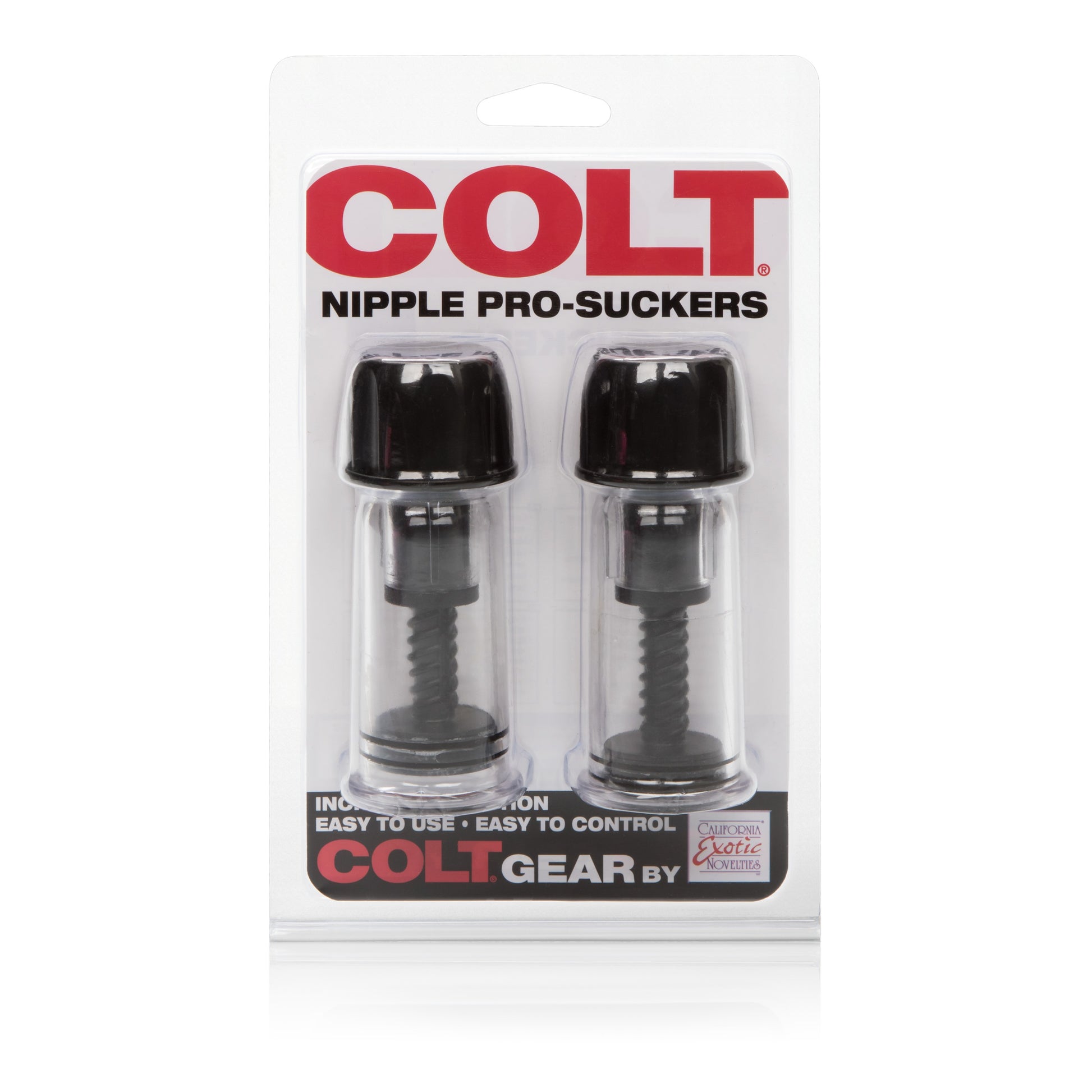 Colt Nipple Pro-Suckers - Black CalExotics - California Exotic Novelties Toys - Fetish