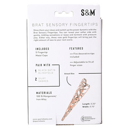 S&M Brat Sensory Fingertips Pack of 5 Sportsheets Toys - Fetish