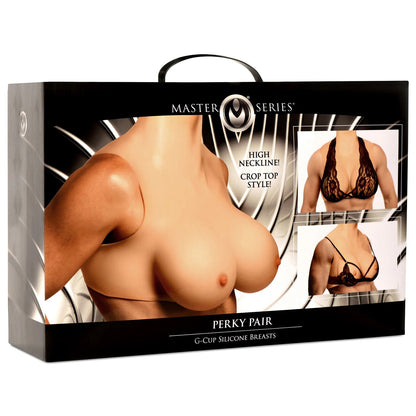 Perky Pair G-Cup Silicone Breasts - Light XR Brands Toys - Fetish