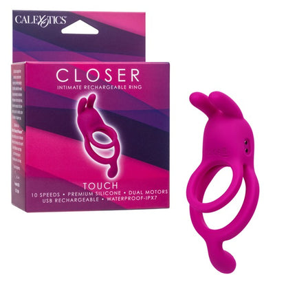 Closer Intimate Rechargeable Ring Touch - Pink CalExotics - California Exotic Novelties Toys - Cockrings