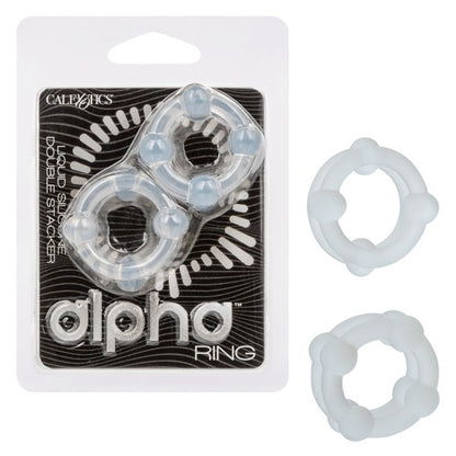 Alpha Liquid Silicone Double Stacker CalExotics - California Exotic Novelties Toys - Cockrings