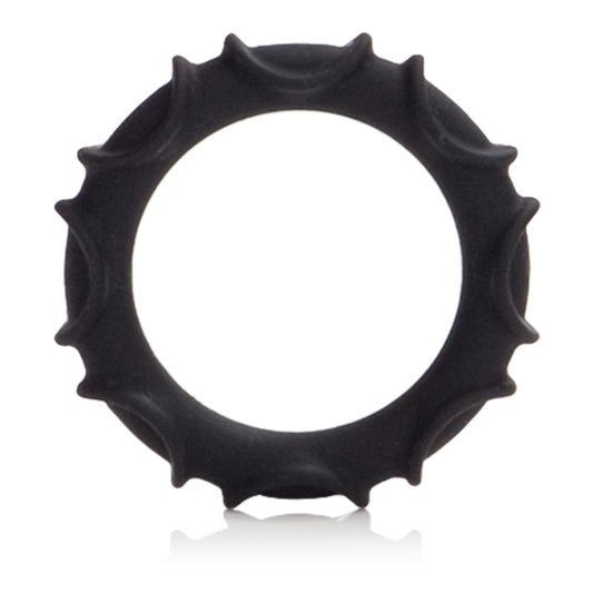 Atlas Silicone Ring - Black CalExotics - California Exotic Novelties Toys - Cockrings