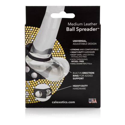 Medium Leather Ball Spreader CalExotics - California Exotic Novelties Toys - Cockrings