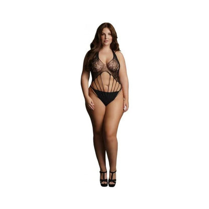 Le Desir Strappy Lace Teddy Black Queen Size Le Desir Women - Lingerie - Teddy