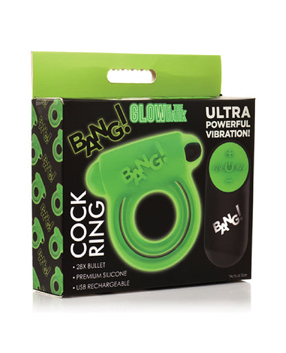 Glow in the Dark Cock Ring - Green XR Brands Toys - Cockrings