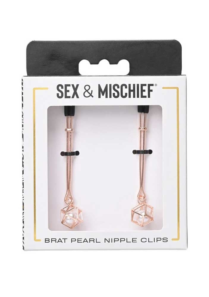 S&M Brat Pearl Nipple Clips Sportsheets Toys - Fetish