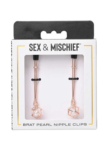 S&M Brat Pearl Nipple Clips Sportsheets Toys - Fetish