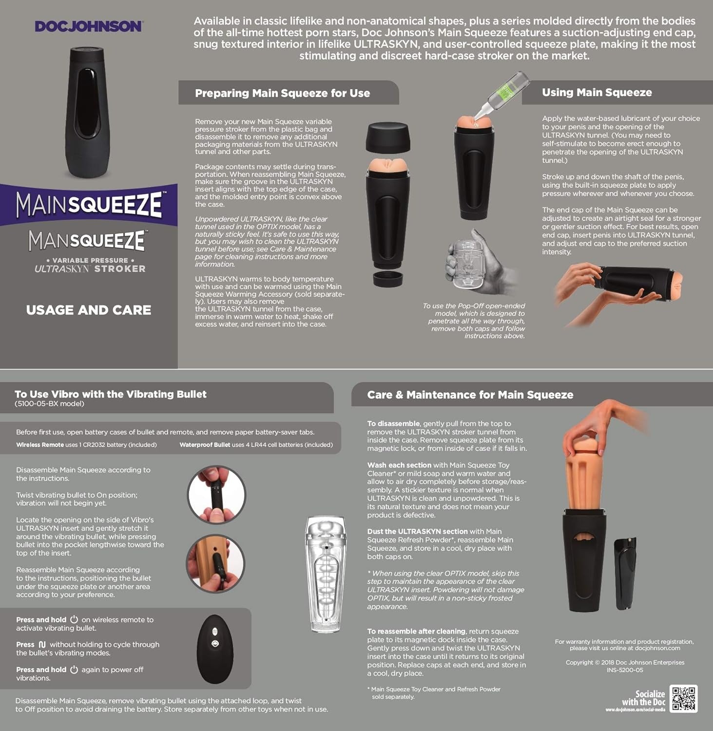 Main Squeeze Livv Fitt ULTRASKYN Stroker Pussy-Vanilla Doc Johnson Toys - Masturbators