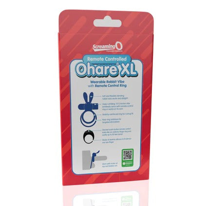 Screaming O Remote Controlled Ohare XL Vibrating Ring-Blue THE SCREAMING O"" Toys - Cockrings