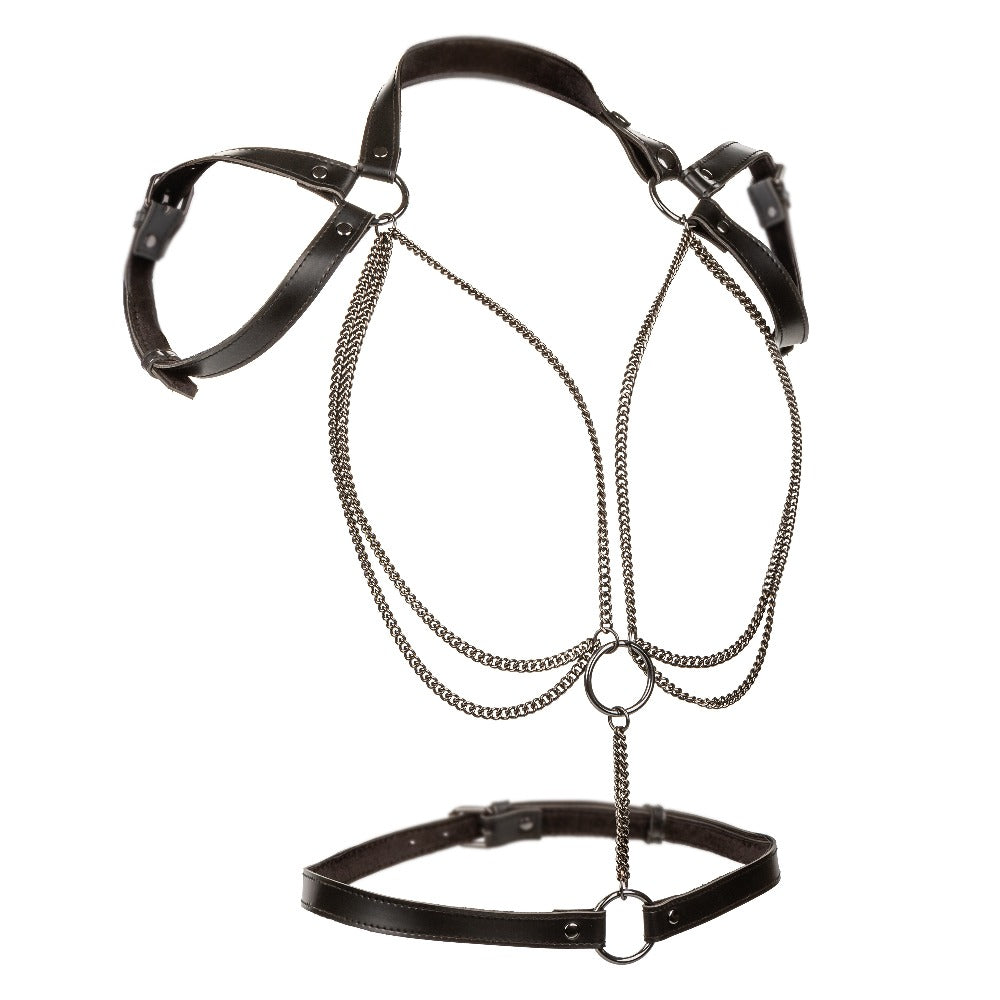 Euphoria Collection Multi Chain Halter - Black CalExotics - California Exotic Novelties Toys - Fetish