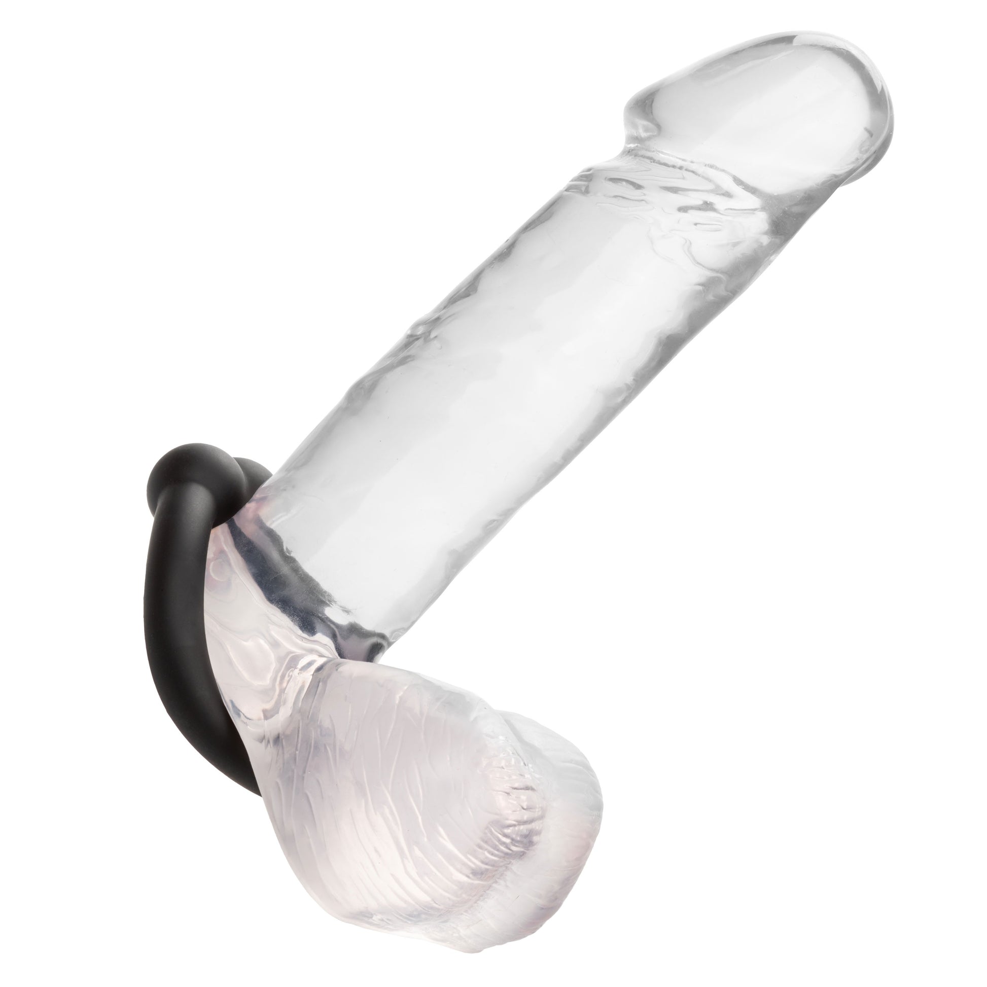 Alpha Liquid Silicone Muscle Ring - Black CalExotics - California Exotic Novelties Toys - Cockrings