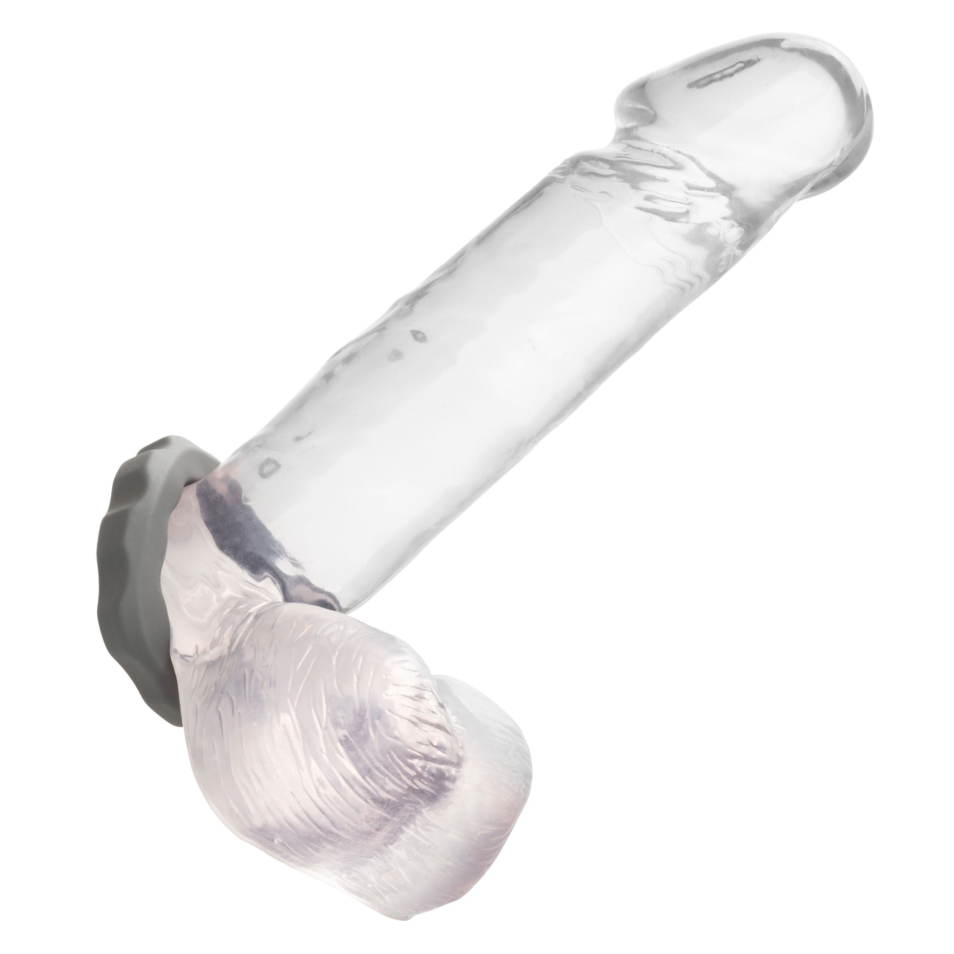 Alpha Liquid Silicone Erect Ring - Gray CalExotics - California Exotic Novelties Toys - Cockrings