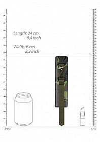 Ouch Wrist Cuffs - Army Theme - Green Shots America Toys - Fetish