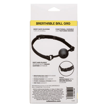 Boundless Breathable Ball Gag - Black CalExotics - California Exotic Novelties Toys - Fetish