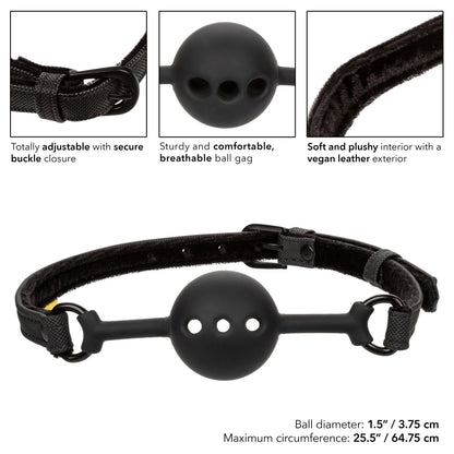 Boundless Breathable Ball Gag - Black CalExotics - California Exotic Novelties Toys - Fetish