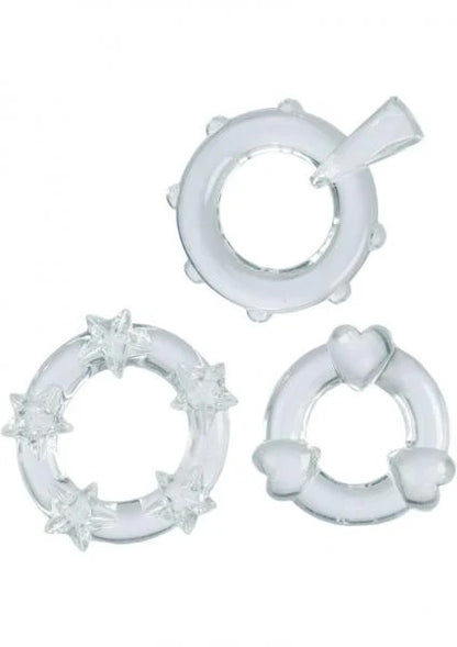 Magic C-Rings - Clear CalExotics - California Exotic Novelties Toys - Cockrings