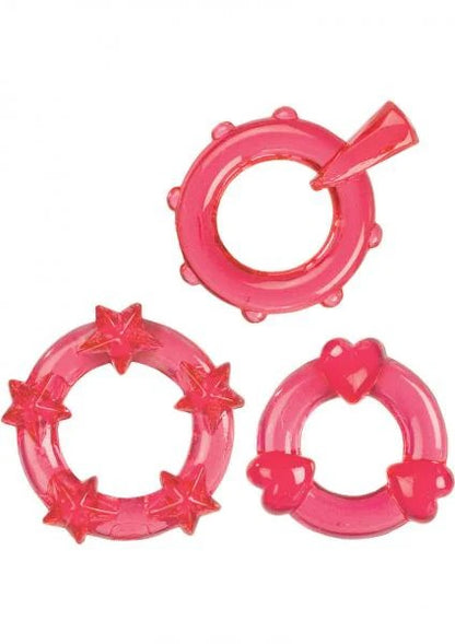 Magic C-Rings - Red CalExotics - California Exotic Novelties Toys - Cockrings