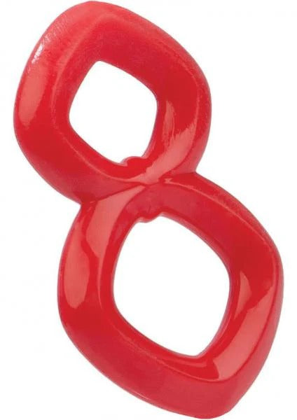 Crazy 8 Ring - Red CalExotics - California Exotic Novelties Toys - Cockrings