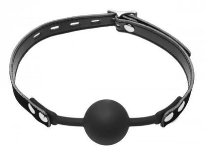 Premium Hush Ball Silicone Comfort Forming Locking Ball Gag XR Brands Toys - Fetish