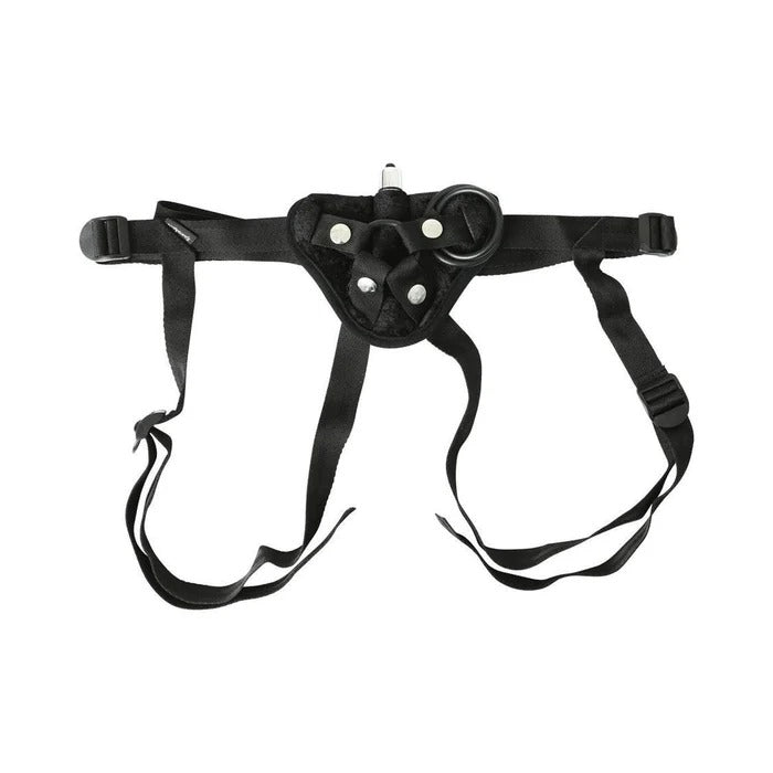 Sportsheets Vibrating Velvet Strap-On-Black Sportsheets Toys - Fetish