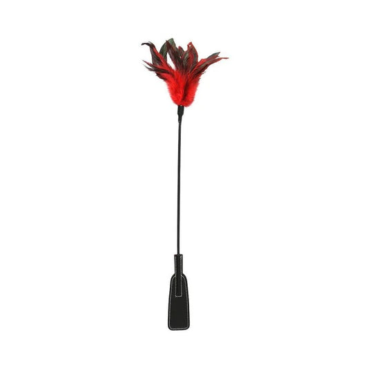 S&M Feather Slapper-Red/Black Sportsheets Toys - Fetish