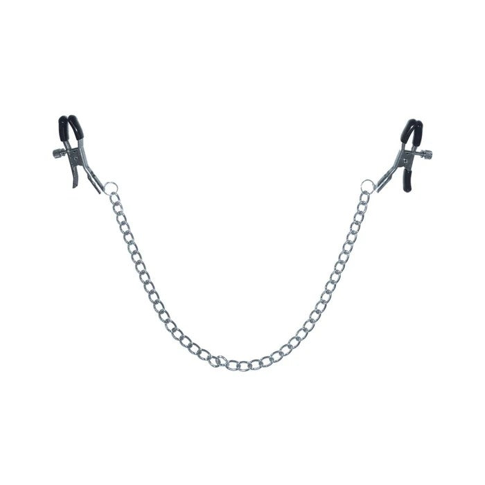 S&M Chained Nipple Clamps Sportsheets Toys - Fetish