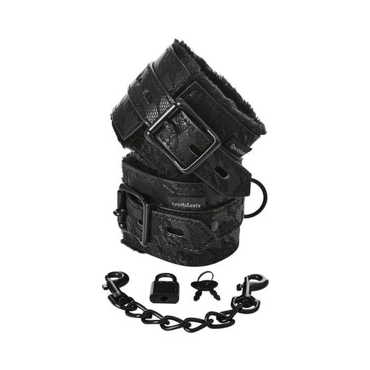 Sincerely Lace Fur Lined Handcuffs Sportsheets Toys - Fetish