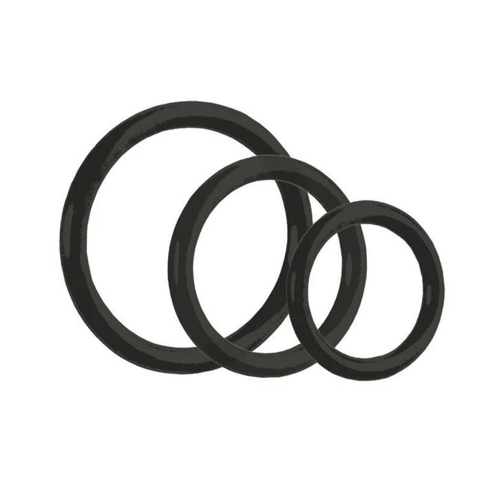 Tri-Rings - Black CalExotics - California Exotic Novelties Toys - Cockrings