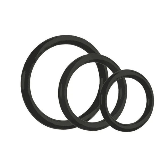 Tri-Rings - Black CalExotics - California Exotic Novelties Toys - Cockrings